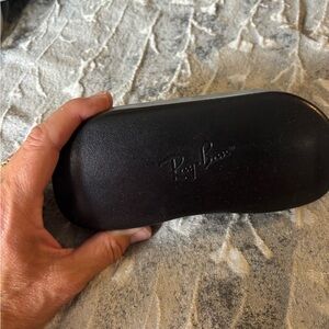 Ray-Ban black glasses hard case